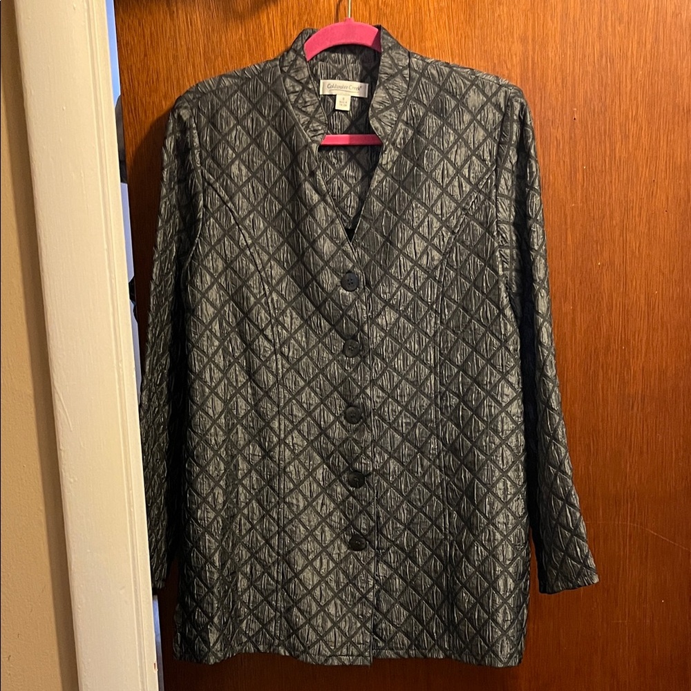 Quilted steel grey Jacket